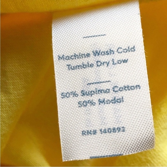 Marine Layer Mens Yellow Signature T-Shirt Size Large - Picture 6 of 6